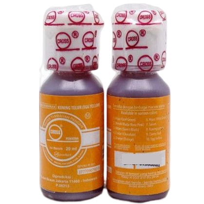 

Cross Pewarna Makanan Egg Yellow 20ml Campuran Pewarna Pangan Kuning Telur