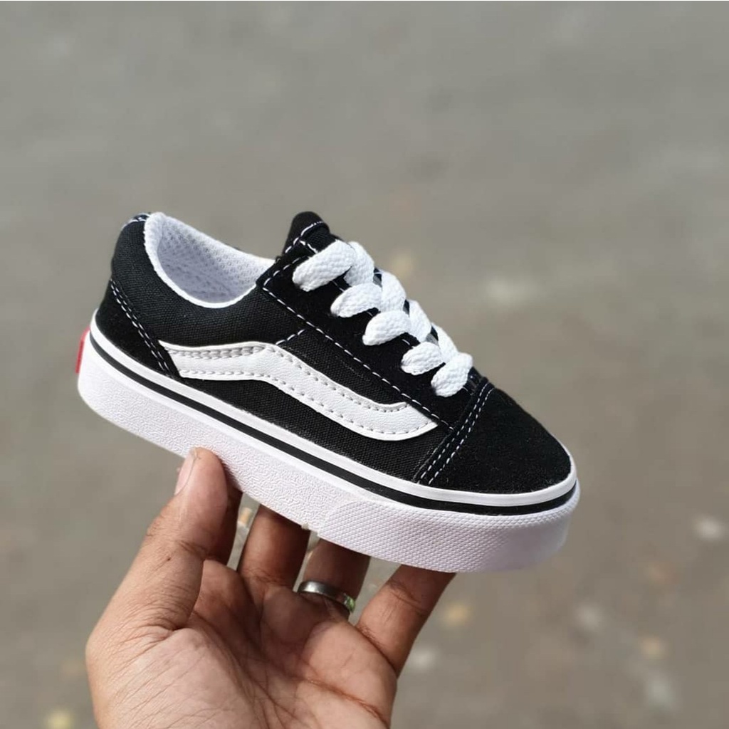 (PREMIUM QUALITY) SEPATU VANS ANAK MODEL TALI/ SEPATU SEKOLAH ANAK / VANS ANAK LAKI &amp; PEREMPUAN