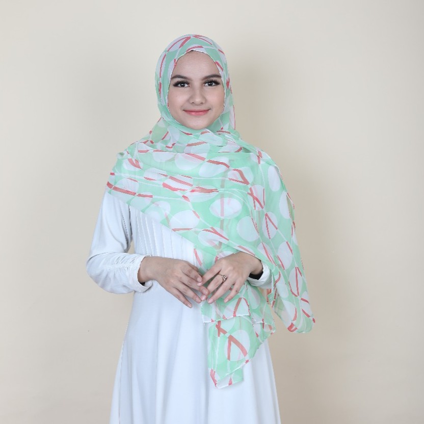 Hijab Chiffon Pashmina Chiffon Import New series Souvenir