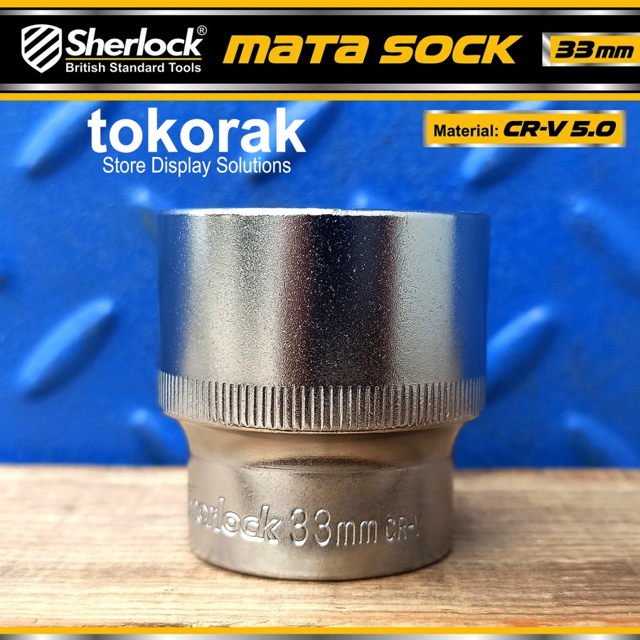 SHERLOCK MATA KUNCI SOK 33 MM 1/2 INCH 6 PT - MATA SHOCK