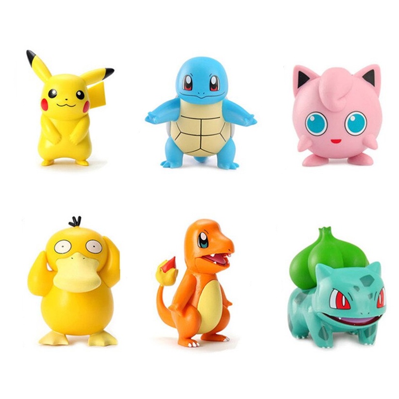 Action Figure Karakter Pokemon 6 PCS - XPY06 - Multi-Color