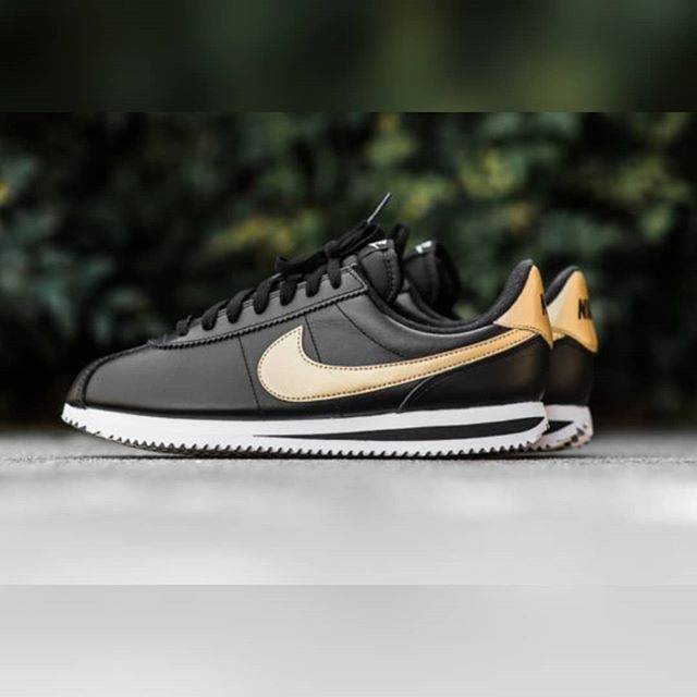 Nike Cortez 905614-010 Black + Gold Release Info