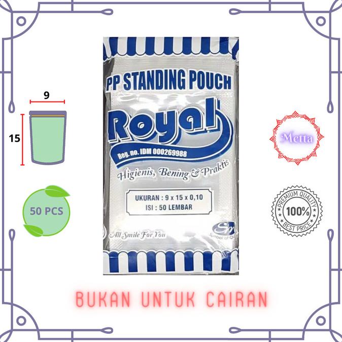 STANDING POUCH - 9 x 15 PLASTIK PP KLIP PREMIUM | KEMASAN MAKANAN