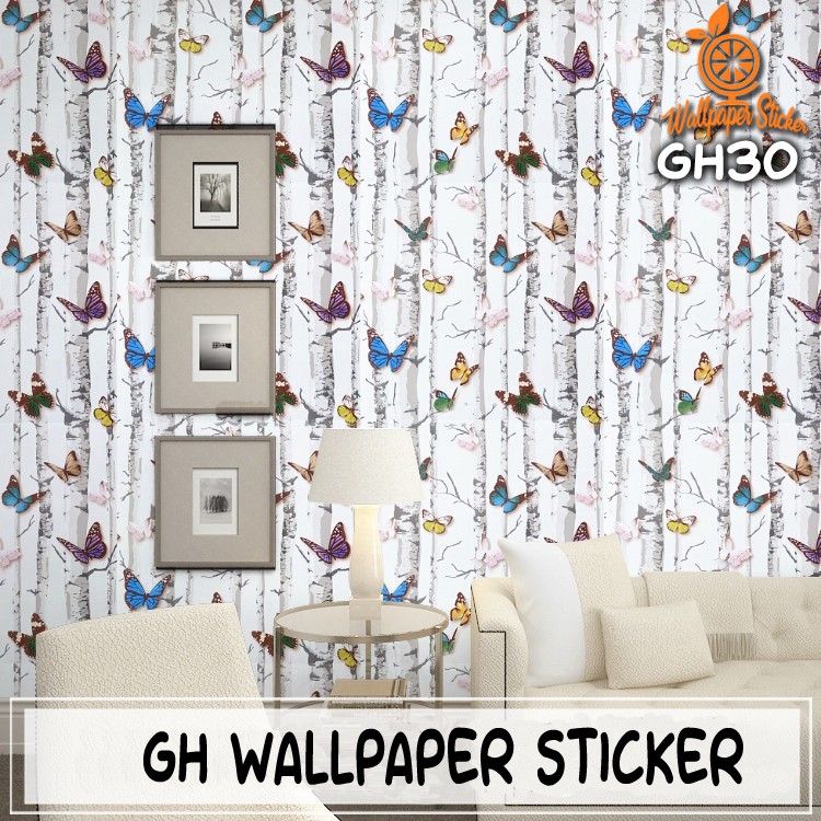 Wallpaper Stiker Dinding Motif karakter doraemon dan hello kitty wallpaper 3D 9meter high quality