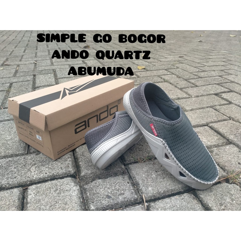 [BISA BAYAR DITEMPAT] SEPATU PRIA SLIP ON ANDO QUARTZ&amp; ANDO BEST 39-43