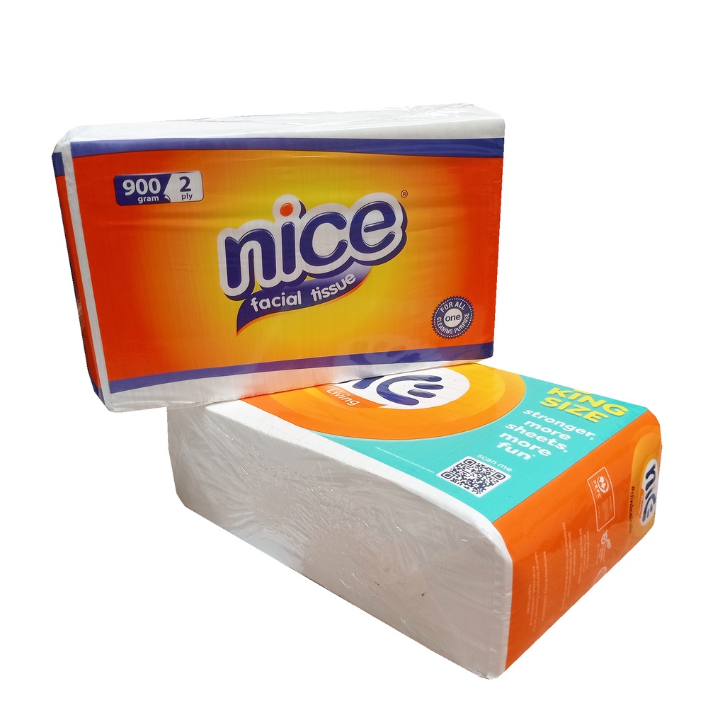 Bisa COD Tisu Nice 900 Gram Sheet Facial Tissue 2 Ply | Tissu Wajah