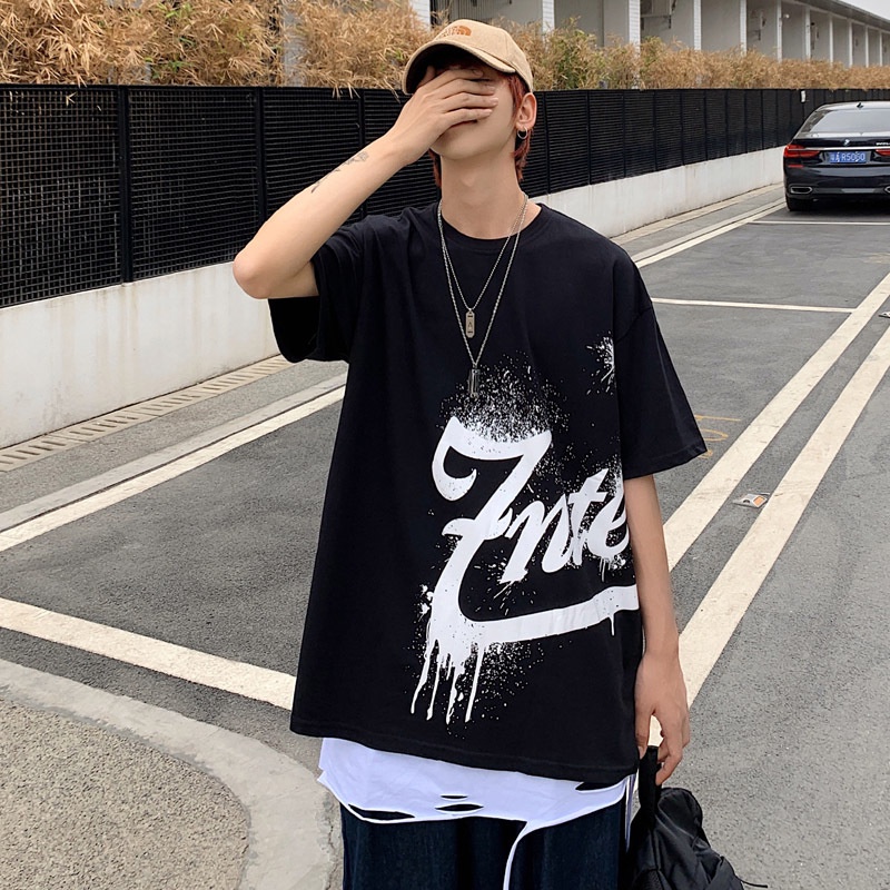 STYLE FASHION t-SHIRT OVERSIZE UNISEX LENGAN PENDEK,KATUN 100% IMPORT