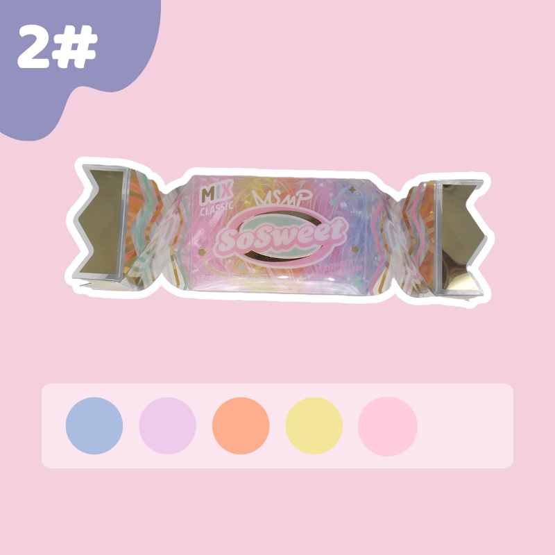 2022 100pcs / set Ikat Rambut Karet Sekali Pakai Warna Permen Untuk Anak Perempuan
