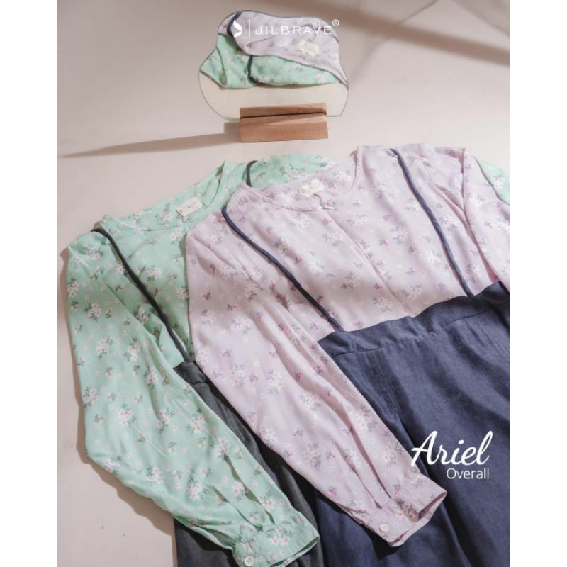 Deffect ARIEL OVERALL JILBRAVE | Overall Dress Model Terbaru Bahan Rayon dan Corduroy