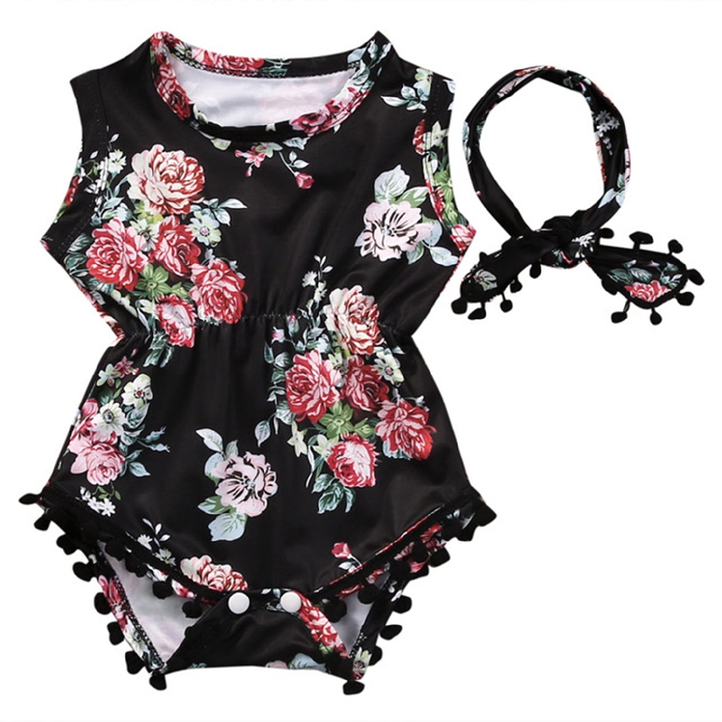 baby girl floral jumpsuit