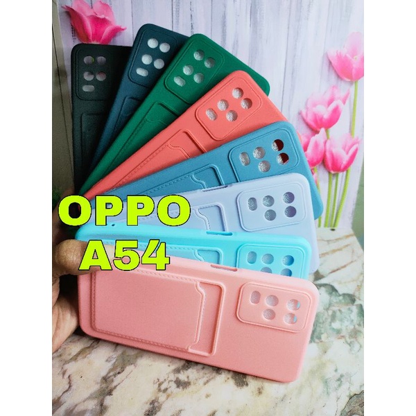 OPPO A54 CASING SOFT CASE BEBY CASE SLOT CARD PELINDUNG CAMERA MODEL TERBARU