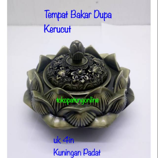 Tempat Bakar Dupa Kerucut Teratai Premium