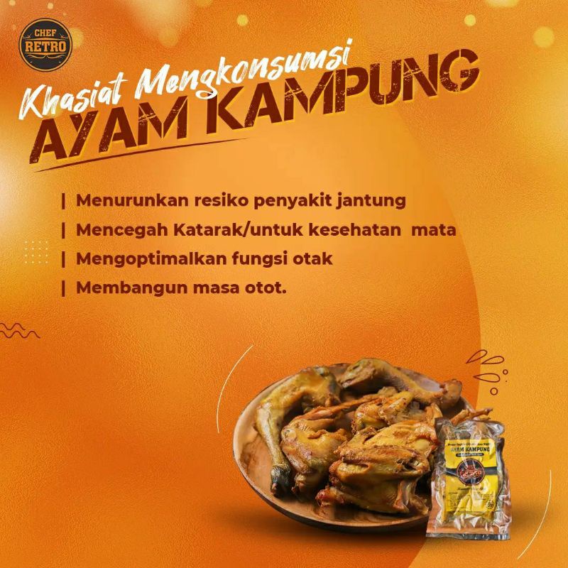 

CHEF RETRO AYAM KAMPUNG UNGKEP FROZEN