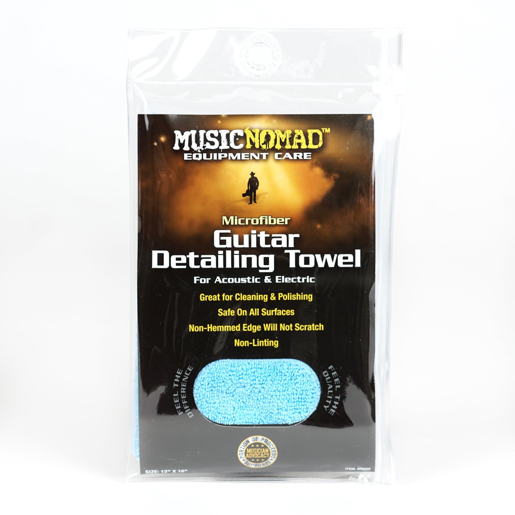 MUSIC NOMAD Edgeless Microfiber Guitar Detailing Towel MN202