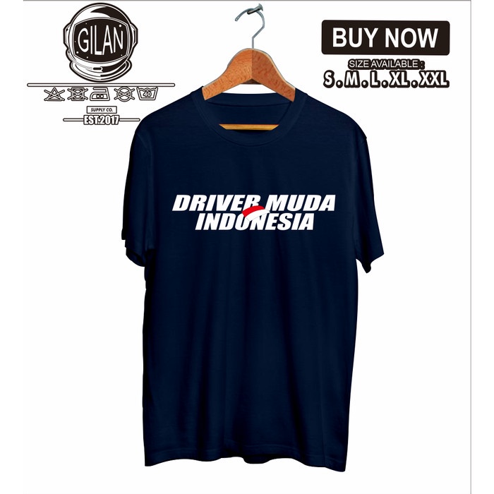 Kaos Baju Driver Muda Indonesia Truk Bus Otomotif Mobil - Gilan