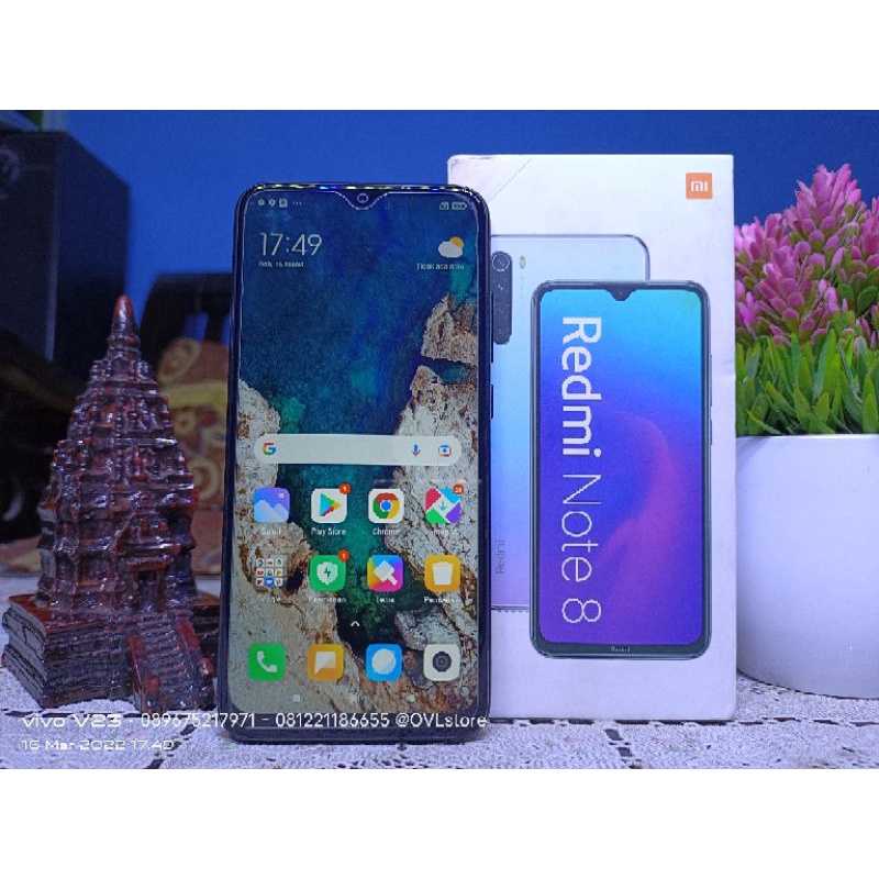 HP XIAOMI REDMI NOTE 8 RAM 4/64 GB BEKAS/SECOND