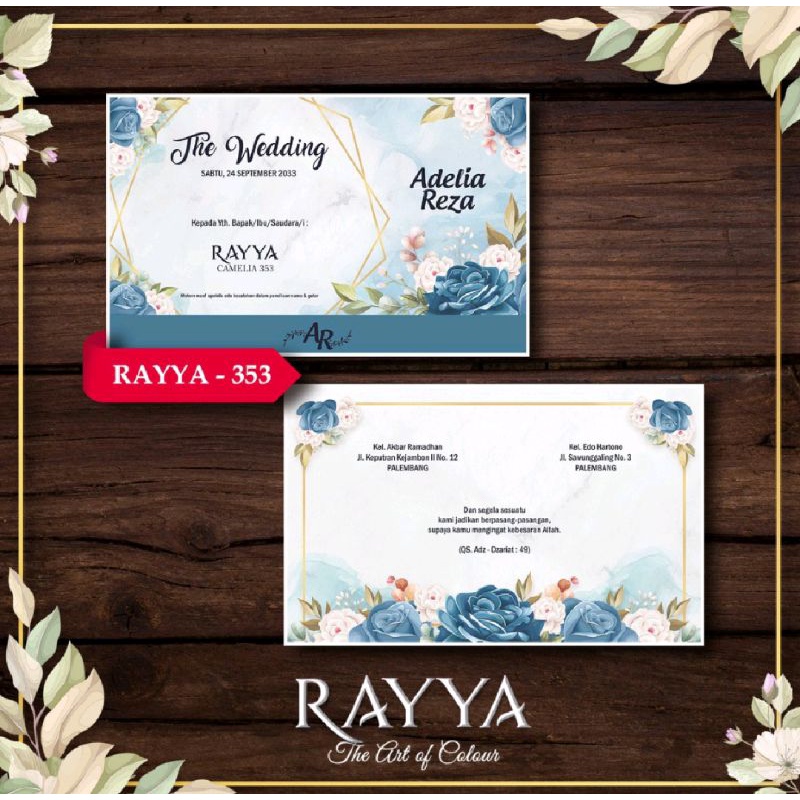 

Undangan + Cetak Blanko Rayya