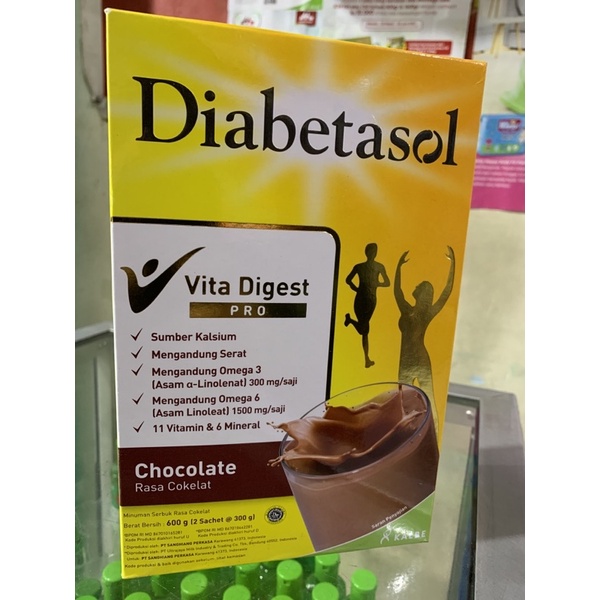 Diabetasol 570gr/600gr vanila coklat capucino almond oat free 6 sachet swetener