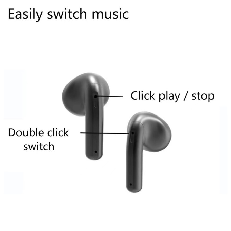 Headset Bluetooth 5.1 Dengan Mikrofon HIFI Stereo 9D gaming Earphone Wireless