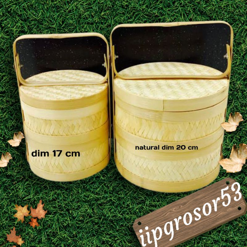 rantang susun bambu/wadah makanan anyaman