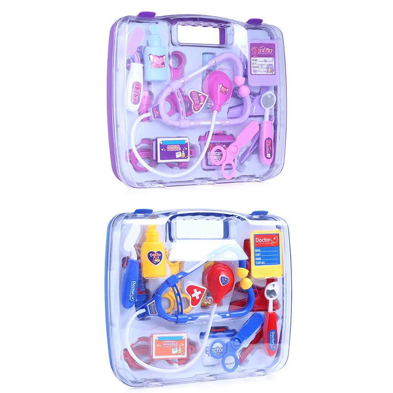 Ready Stock !!! 14-Piece New Medicine Box Boys And Girls Doctors Cosplay Playhouse Doctor Sets