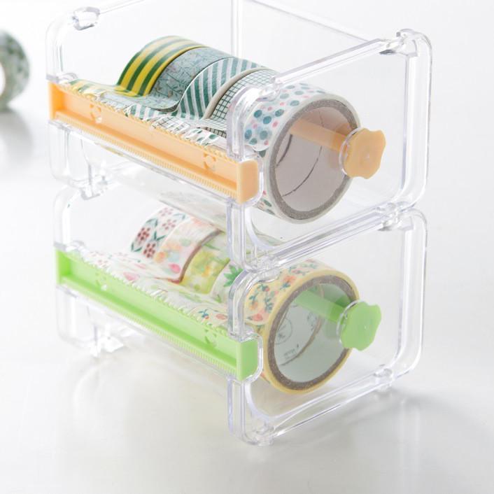 

Promo - PLASTIC CLEAR CASE MASKING TAPE DISPENSER TEMPAT PENYIMPANAN SOLATIP