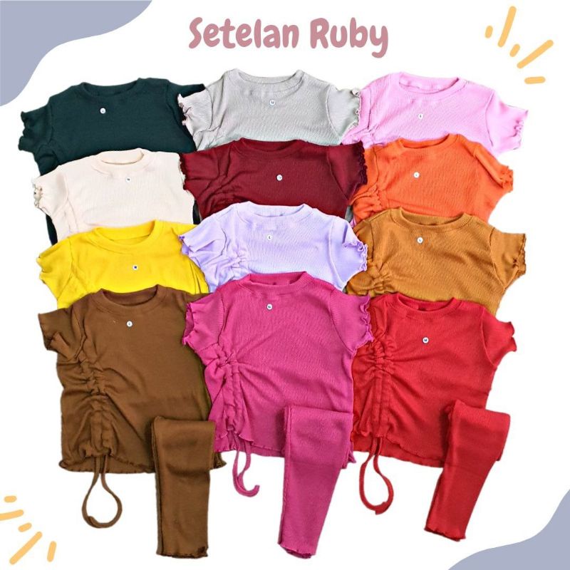 Setelan Anak Perempuan Ruby Knit by Laurakids 1-4 Tahun