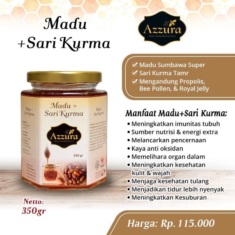 

READY Stock. Madu Sari Kurma Azzura 350gr