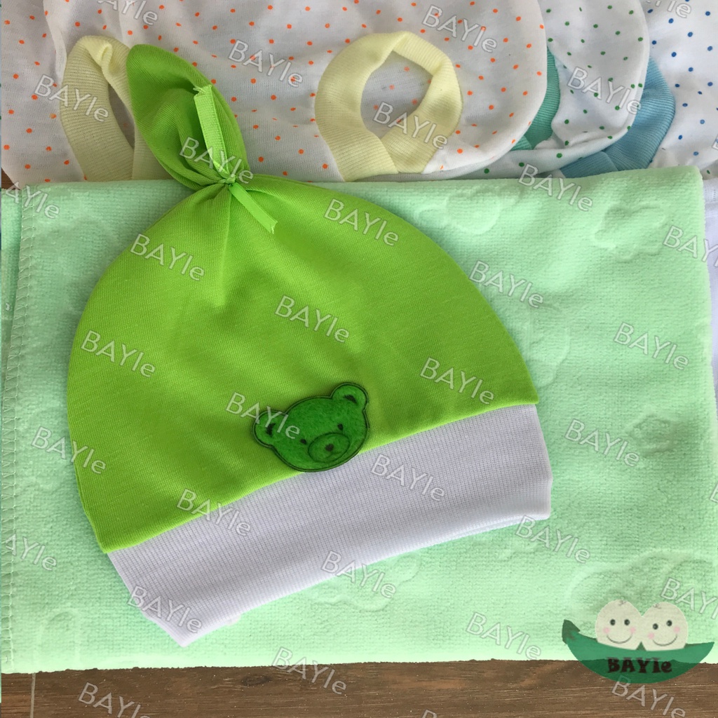 BAYIe - Paket Hemat Perlengkapan Baju Bayi Baru Lahir (New Born) POLKADOT Ekonomis dan Hemat PAKET POLKADOT HANDUK