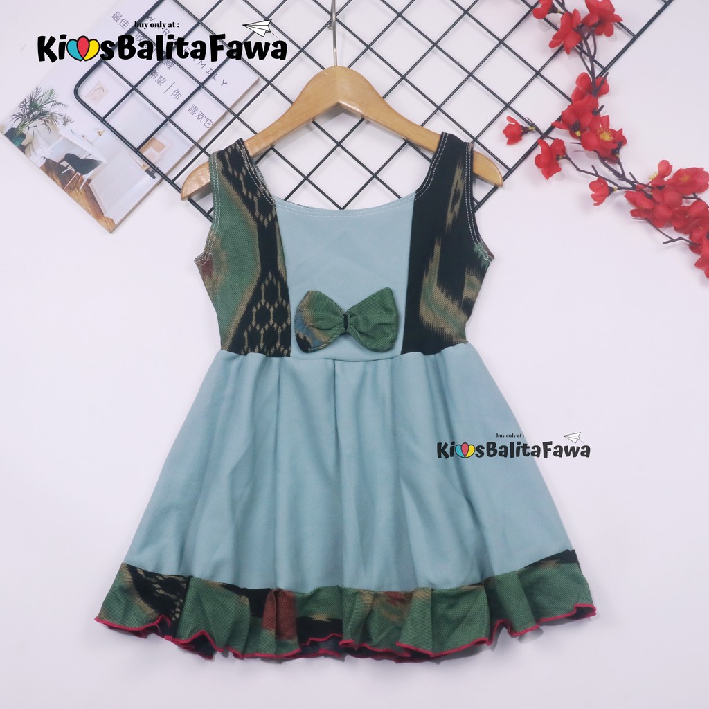 (BATIK) Dress Aurora uk Bayi - 4 Tahun / Baju Anak Perempuan Murah Dres Yukensi Adem Pakaian Pesta