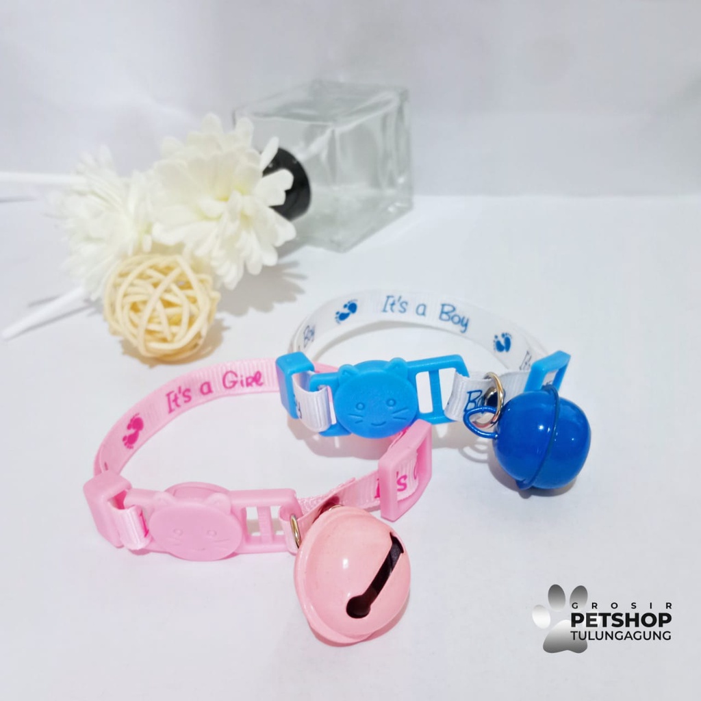 Kalung Kucing Anjing Motif Boy Girl Lonceng UFO 22ml