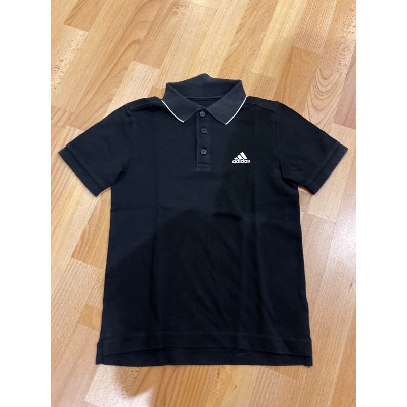 adidas black polo shirt / kaos polo hitam adidas