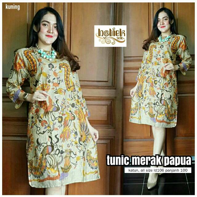 TUNIK MERAK PAPUA MURAH ATASAN BATIK MOTIF MERAK MURAH BATIK PEKALONGAN MURAH TUNIK HIJAB BATIK