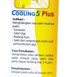 COOLING 5 PLUS ORANGE - OBAT SARIAWAN DAN SAKIT GIGI