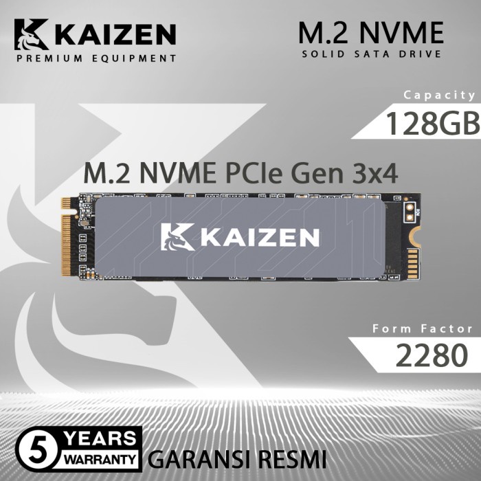 Solid State Drive IMPERION Kaizen 128GB M.2 NVME PCle 3.0 Garansi Rsmi