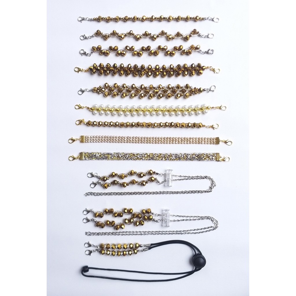 Gold Series - Konektor Masker - Kalung Masker - Pengait Masker - Rantai Tali Kalung Masker