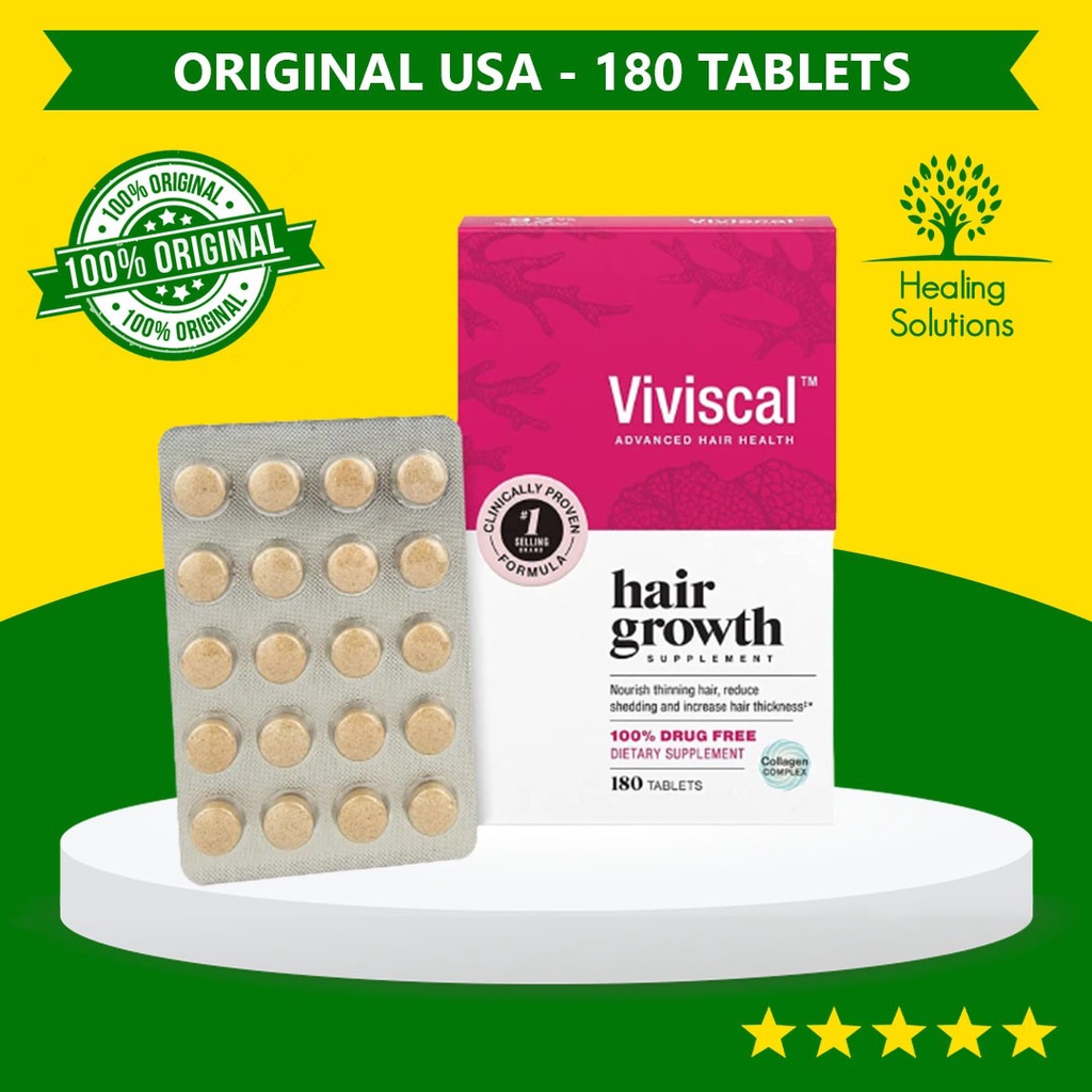 Jual Viviscal Hair Growth Supplement Penumbuh Rambut Original USA ...