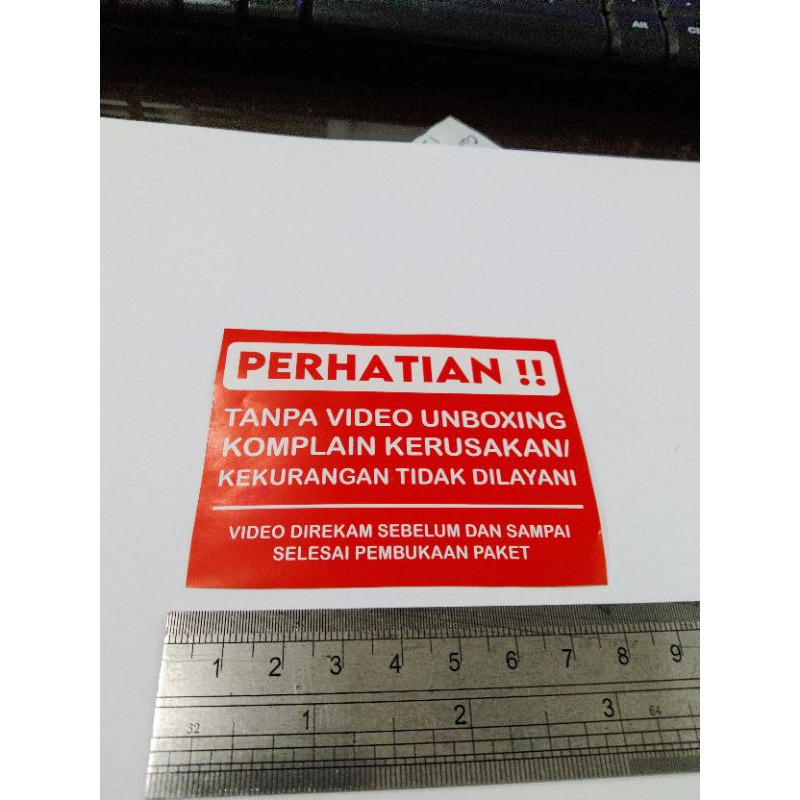 

STIKER VIDEO UNBOXING MERAH ISI 100 PCS WLBEE
