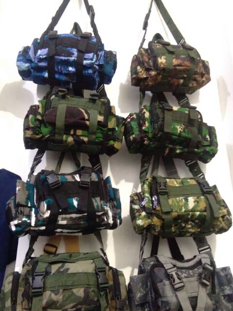 tas samping army lokal dg fareasi warna bisa di buat santai .