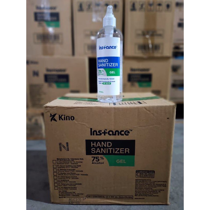 INSTANCE HAND SANITIZER GEL/CAIR 500ML PUMP