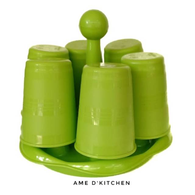 Rak Gelas Isi 6 TG 1037 + Gelas 6 pc G 5013 golden sunkist