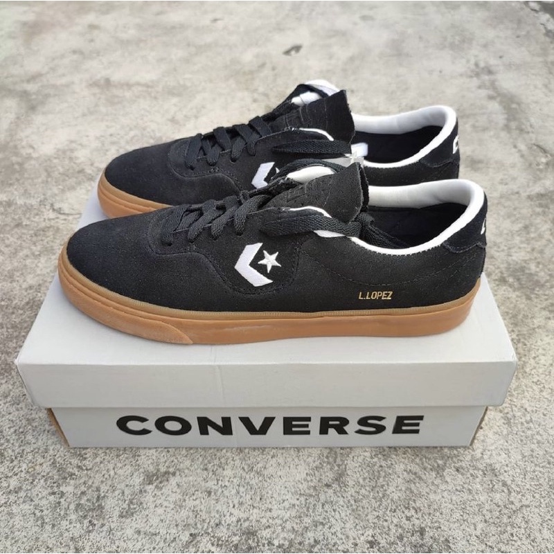 Converse Louie Lopez Pro Ox Black Gum / Converse Original / Sepatu Pria / Sneakers