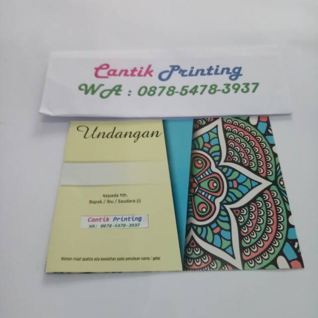 Surat Undangan Pernikahan Model Unik