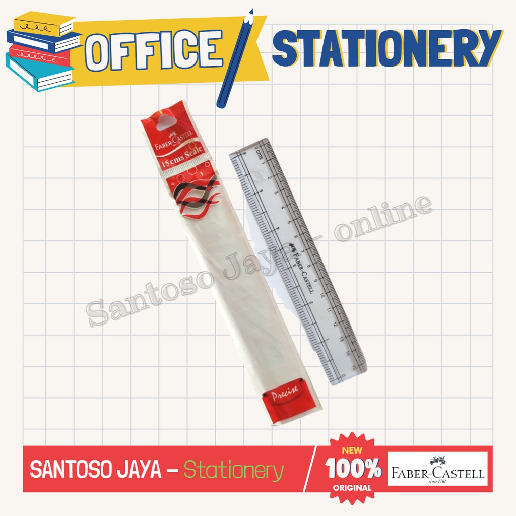 

Penggaris FABER CASTELL 15 cm - Ruler FABER-CASTELL 170640 - 6 inch