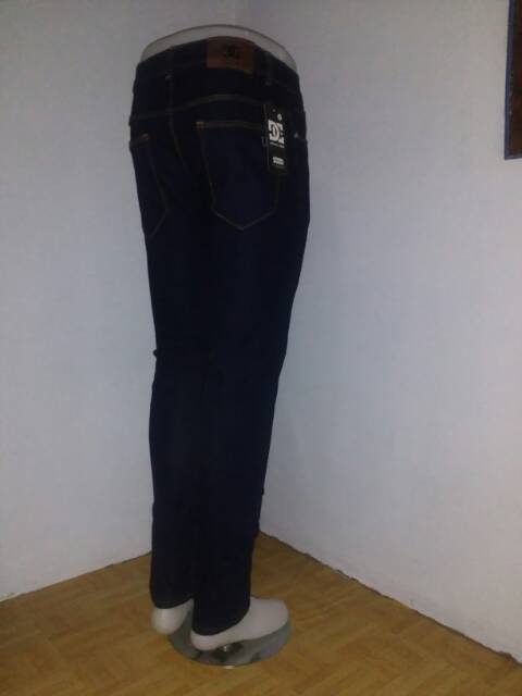 Celana Jeans Pensil Slim Fit Pria Blueblack