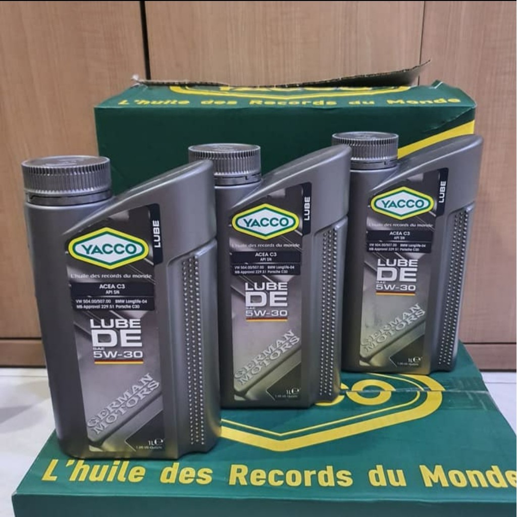 Oli Mobil YACCO Lube DE 5W30 1L Original Murah