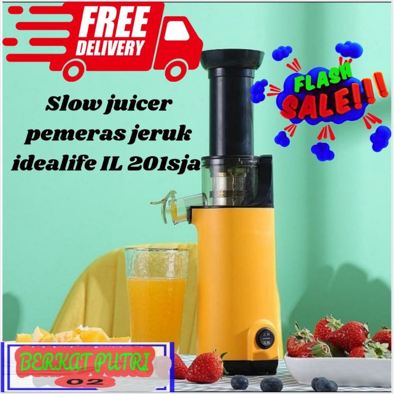 slow juicer pemeras buah IDEALIFE 201sja