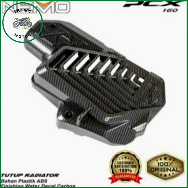 Tutup radiator Vario 160 Pcx 160 carbon Nemo