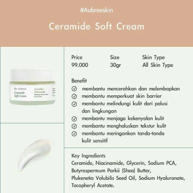 The Aubree Ceramide Soft Cream 30gr/15gr