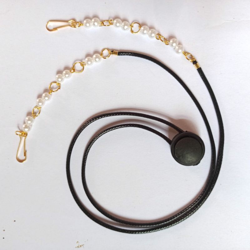 2 in 1 strap masker connector masker manik manik tali